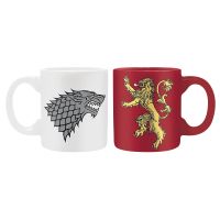 Hrnečky Game of Thrones 110ml set 2ks Stark & Lannister